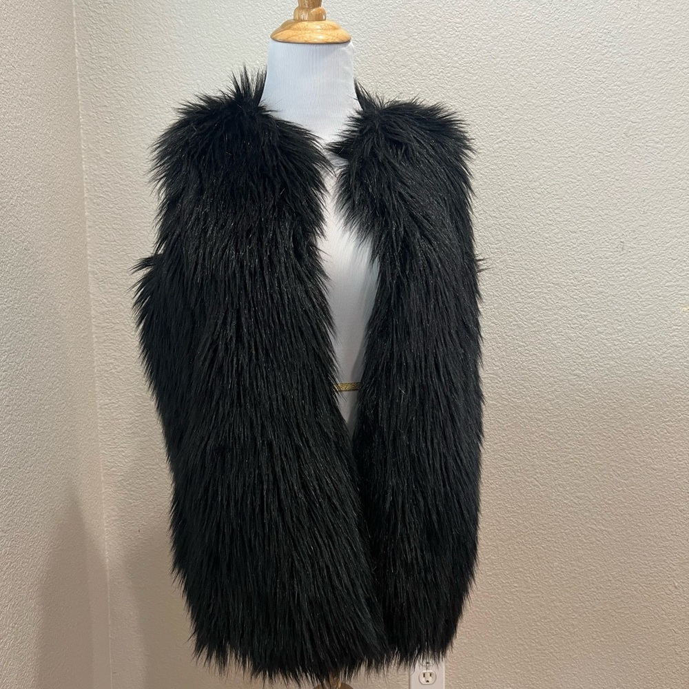 French Connection Faux Fur Vest, 2